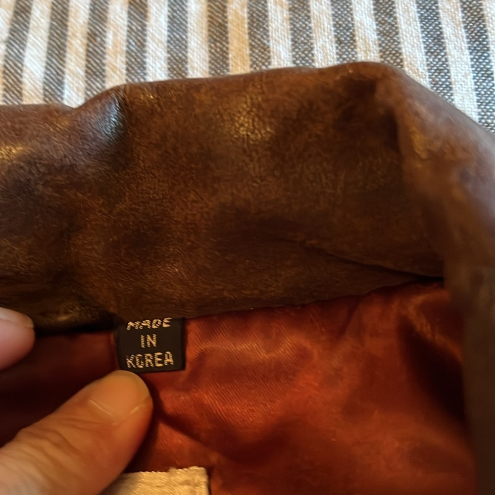 Beautiful Brown Leather Jacket, It Has Shoulder P… - image 8